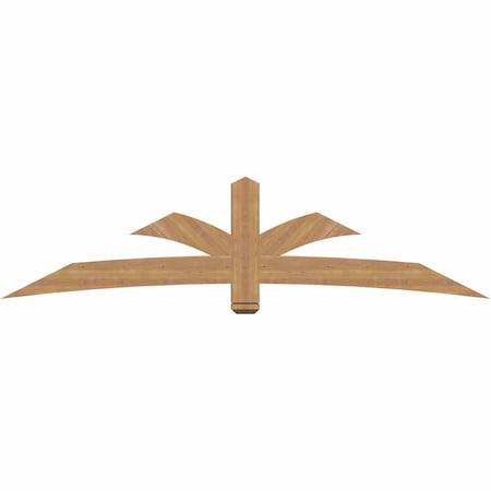 Ekena Millwork Davenport Timber Gable Bracket, Western Red Cedar, 96"W x 24"H x 3 1/2"D x 5 1/2"F, 6/12 Pitch GBW096X24X0406DAV00SWR